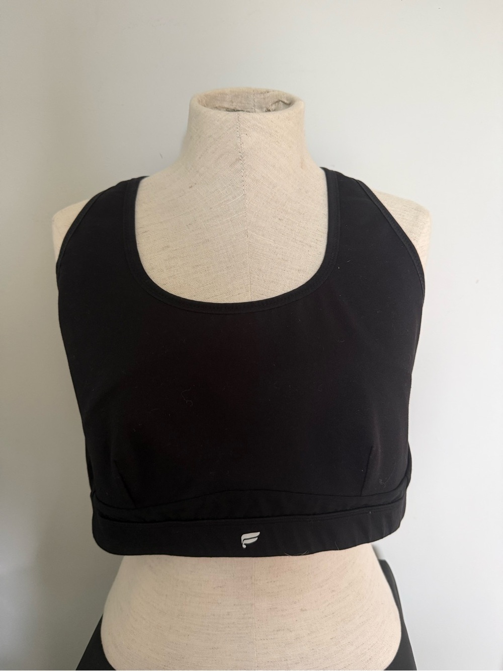 Fabletics Black Scoop Neck Sports Bra